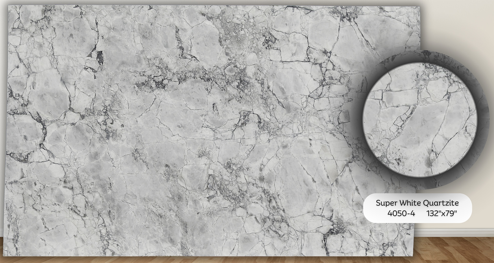 NEWS - s★◆WHITE◆QUARTETTO 1 1/4 Slab White Quartz Polished - Walker Zanger